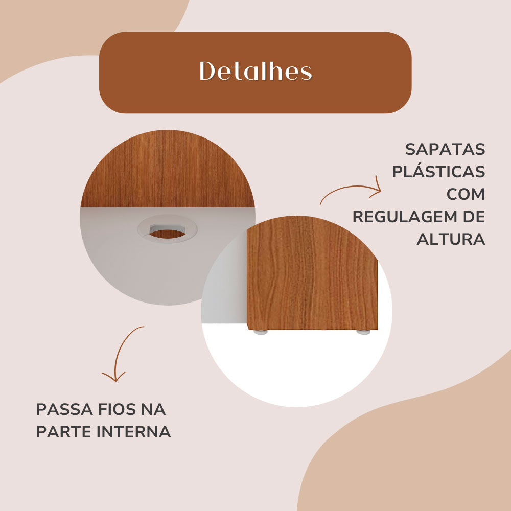 Balcão de Atendimento Lane Branco e Freijó