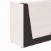 Balcão de Atendimento Recepção Carvalho Berlin e Preto 120 cm