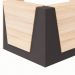 Balcão de Atendimento em L Recepção Calvi e Preto 141 cm