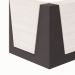 Balcão de Atendimento em L Recepção Carvalho Berlin e Preto 121 cm