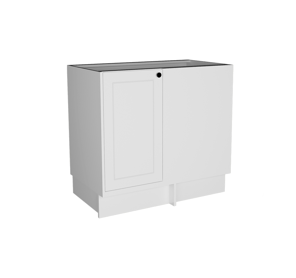 Balcão de Canto sem Tampo Évora 1 Porta Branco Ártico