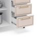 Balcão de Cozinha Amara com Tampo 2 Portas 3 Creme e Branco