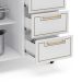 Balcão de Cozinha Amara com Tampo 2 Portas 3 Gavetas Branco