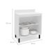 Balcão de Cozinha Amara com Tampo 2 Portas Branco