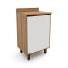 Balcão de Cozinha Confort 1 Porta Cinamomo e Off White