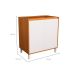 Balcão de Cozinha Denver sem Tampo 2 Portas Freijó e Branco 80 cm