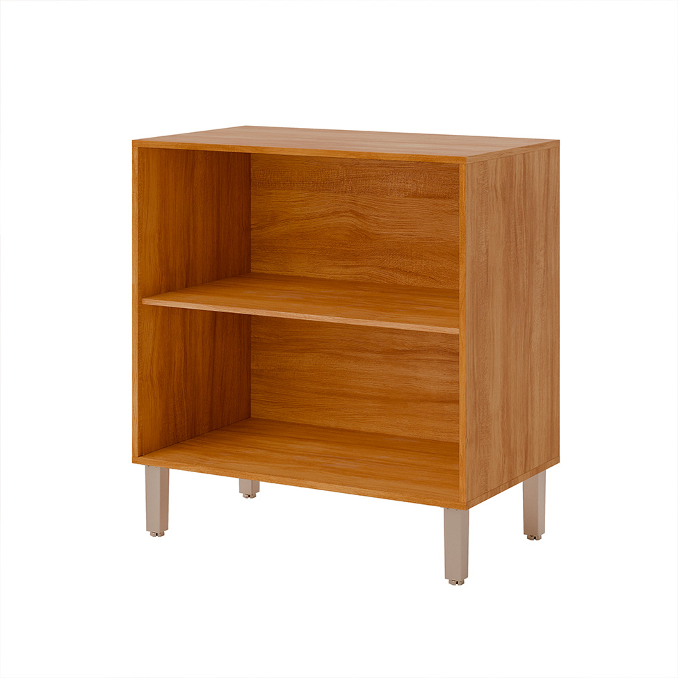 Balcão de Cozinha Domus 100% MDF com Tampo 2 Portas Cinamomo e Branco