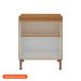Balcão de Cozinha Essência com Tampo 100% MDF 2 Portas Freijó e Off White