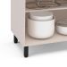 Balcão de Cozinha Koya com Tampo 2 Portas Creme