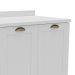 Balcão de Cozinha Lavanda com Tampo 2 Portas Branco