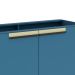 Balcão de Cozinha Manhattan 2 Portas Azul Orion 120 cm