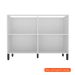 Balcão de Cozinha Manhattan 2 Portas Branco Ártico 120 cm