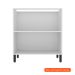 Balcão de Cozinha Manhattan 2 Portas Branco Ártico 80 cm