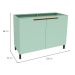 Balcão de Cozinha Manhattan 2 Portas Verde Bali 120 cm