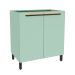 Balcão de Cozinha Manhattan 2 Portas Verde Bali 80 cm