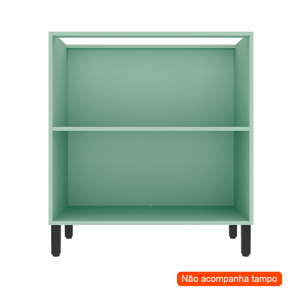 Balcão de Cozinha Manhattan 2 Portas Verde Bali 80 cm