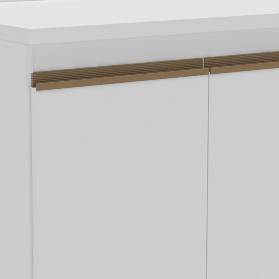 Balcão de Cozinha Margarida com Tampo 2 Portas Branco