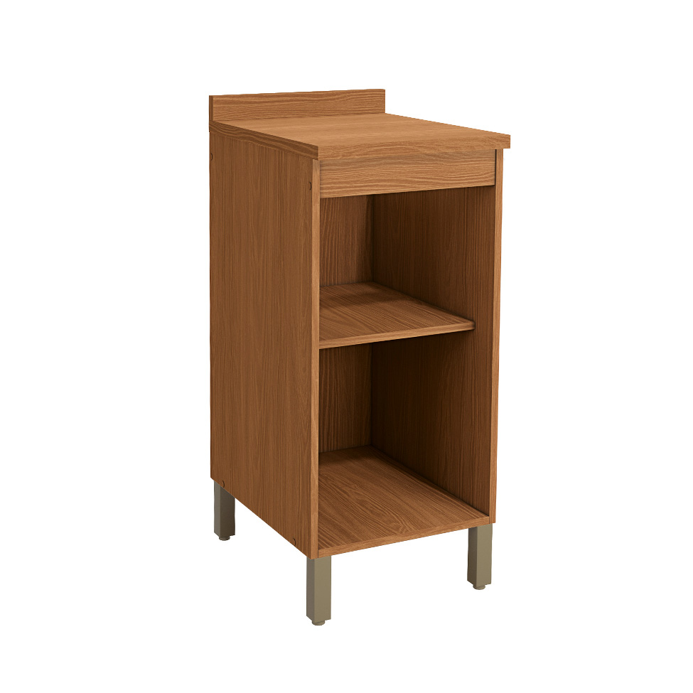 Balcão de Cozinha com Tampo Valence 1 Porta Canela 40 cm