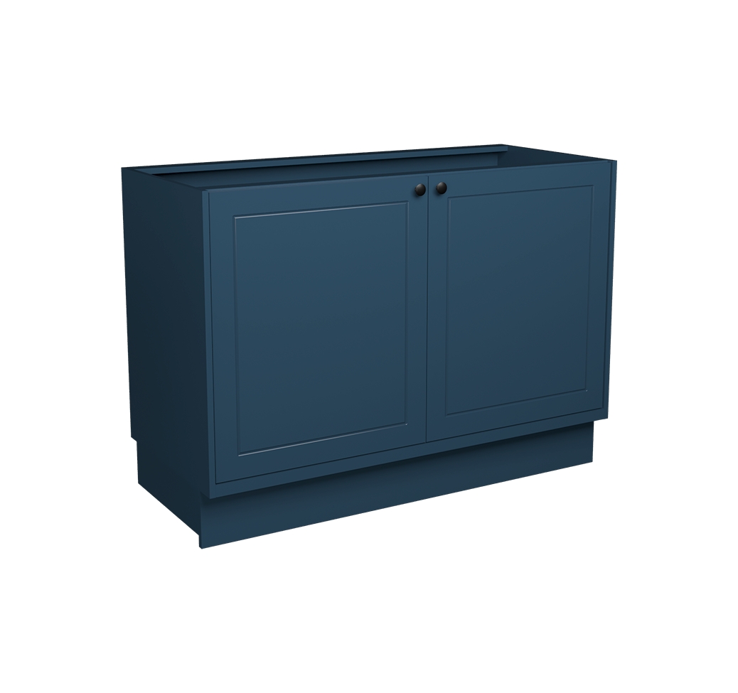 Balcão de Cozinha sem Tampo Évora 2 Portas Azul Orion 120 cm