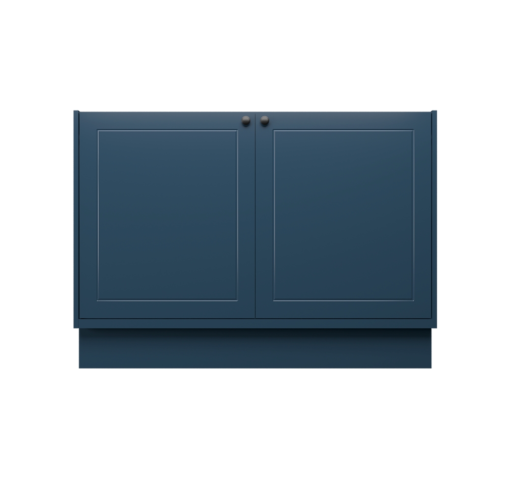Balcão de Cozinha sem Tampo Évora 2 Portas Azul Orion 120 cm