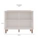 Balcão de Cozinha sem Tampo Iluminata 2 Portas Branco e Fendi 120 cm