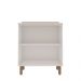 Balcão de Cozinha sem Tampo Iluminata 2 Portas Branco e Fendi 80 cm