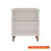 Balcão de Cozinha sem Tampo Iluminata 2 Portas Branco e Fendi 80 cm