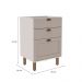 Balcão de Cozinha sem Tampo Iluminata 3 GV Branco e Fendi 60 cm