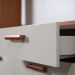 Balcão para Pia Essência 100% MDF 3 Portas 1 Gaveta Freijó e Off White