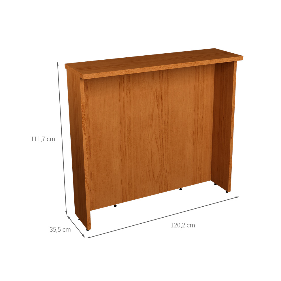 Bancada Ilha Denver Freijó 120 cm
