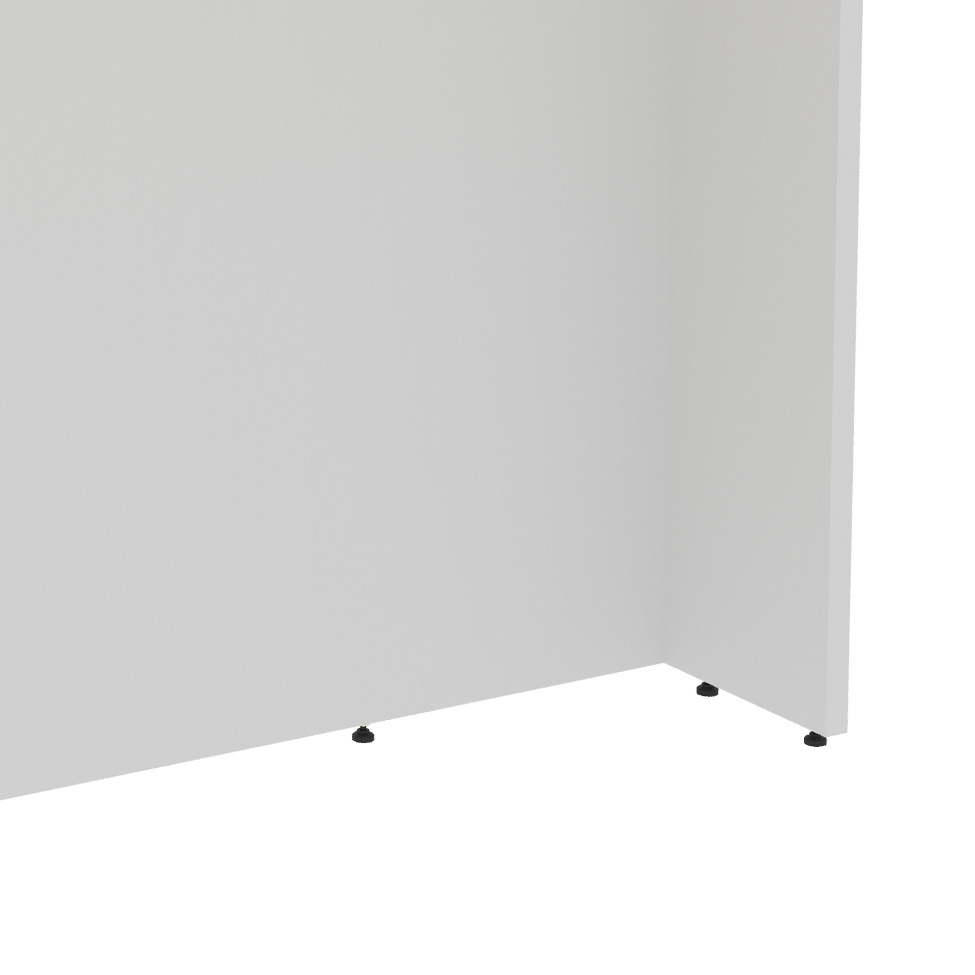 Bancada Manhattan Branco Ártico e Cinza Argila 120 cm