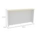 Bancada Manhattan Branco Ártico e Cinza Argila 120 cm