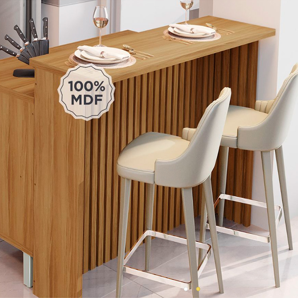 Bancada de Cozinha Ilha Freijó 200 cm