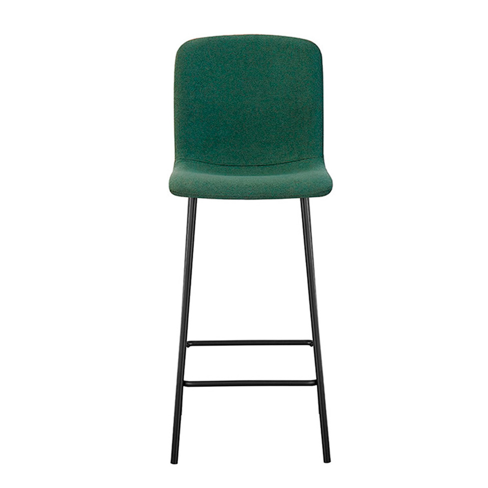 Banqueta Celeste Bouclé Verde Oliva e Preta
