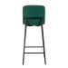 Banqueta Celeste Bouclé Verde Oliva e Preta