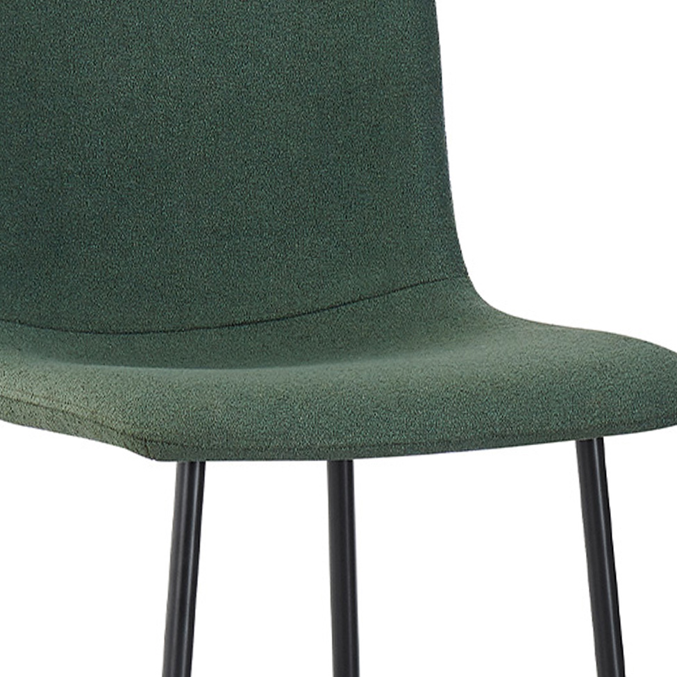 Banqueta Celeste Bouclé Verde Oliva e Preta