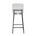 Banqueta Celeste Poliéster Off White e Preta