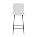 Banqueta Celeste Poliéster Off White e Preta