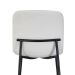 Banqueta Celeste Poliéster Off White e Preta