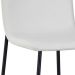 Banqueta Celeste Poliéster Off White e Preta