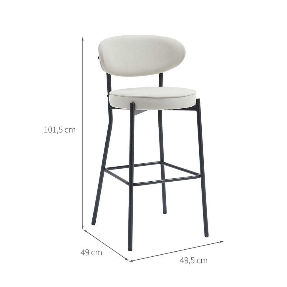 Banqueta Eva Poliéster Off White