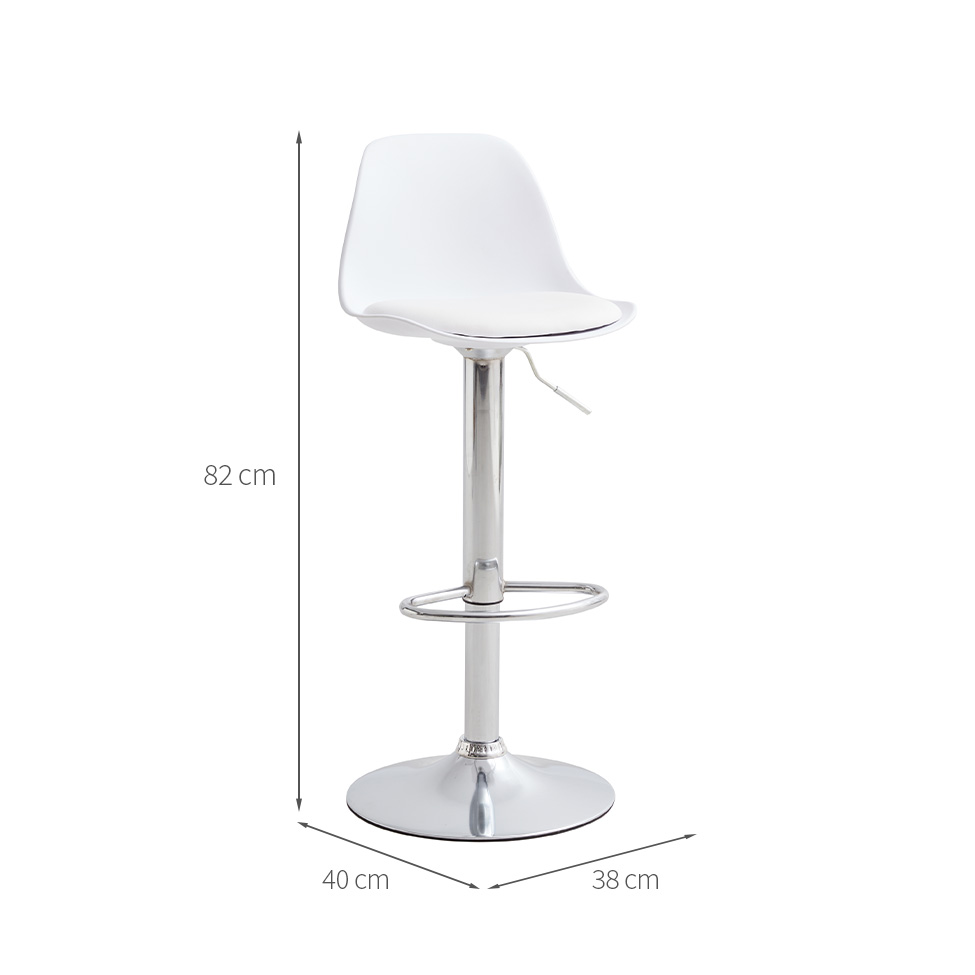 Banqueta Liore Poliuretano Branca