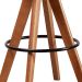 Banqueta Trevizzo Linho Off White e Castanho