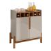 Bar Lizz 2 PT Off White e Cedro