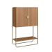 Bar Luna 2 Portas Hanover e Dourado