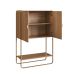 Bar Luna 2 Portas Hanover e Dourado