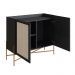 Bar Oslo 2 PT Preto e Dourado