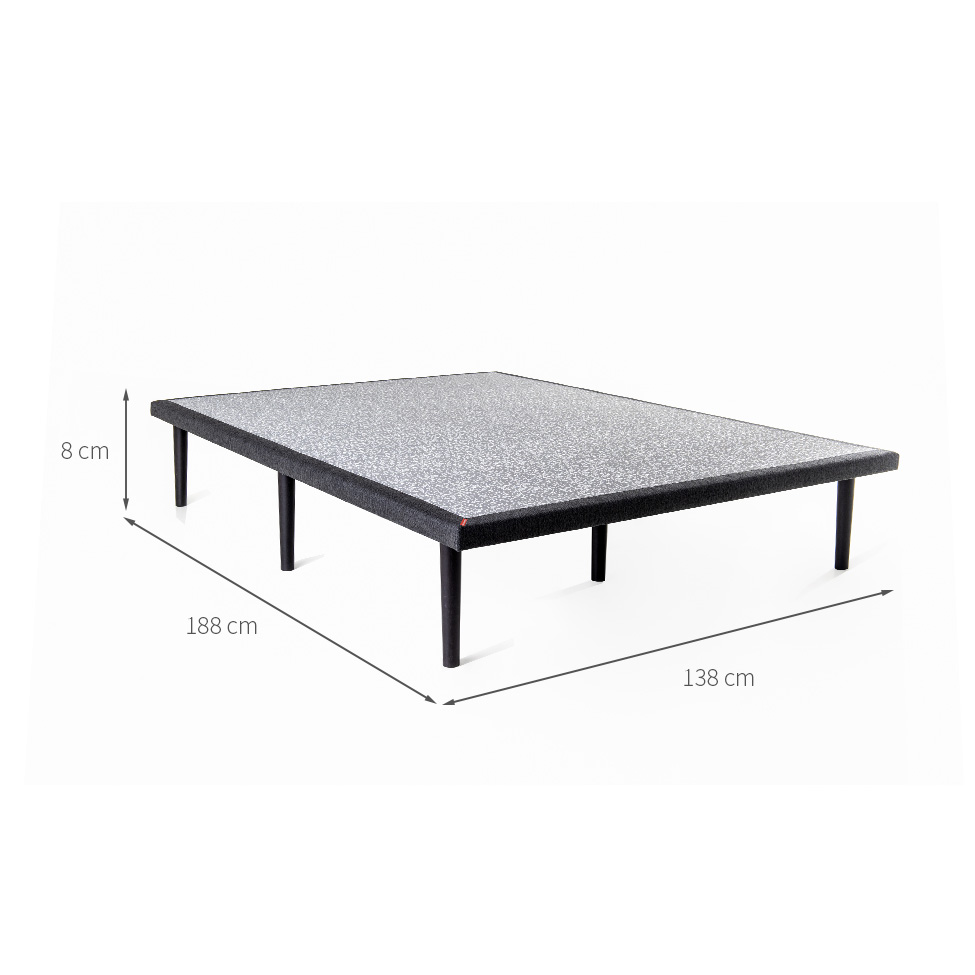 Base para Cama Box Casal Float Mescla Chumbo