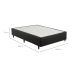 Base para Cama Box Casal Idea (28x138x188) Preta