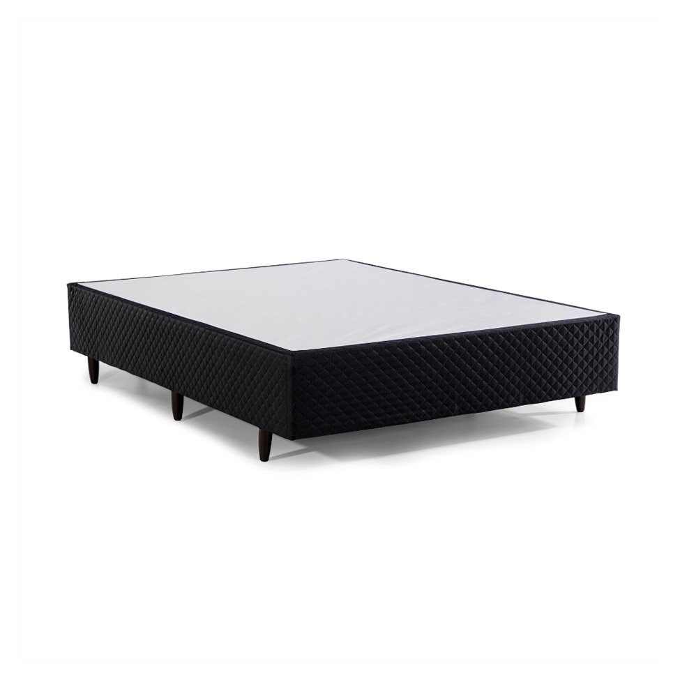 Base para Cama Box Casal Idea (28x138x188) Preta